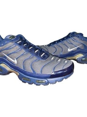 Nike Men's Air Max Plus Dark Grey Navy Blue Shoes Sneakers Size 12 PreOwned